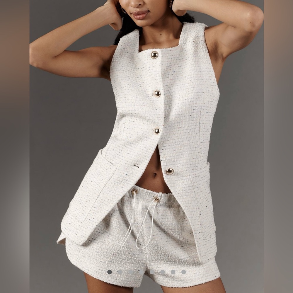 Anthropologie Maeve Square Neck Tweed Vest NWT! - Picture 16 of 16